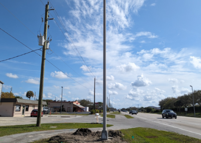 Light Pole Work for Lee County_Slack Electrical